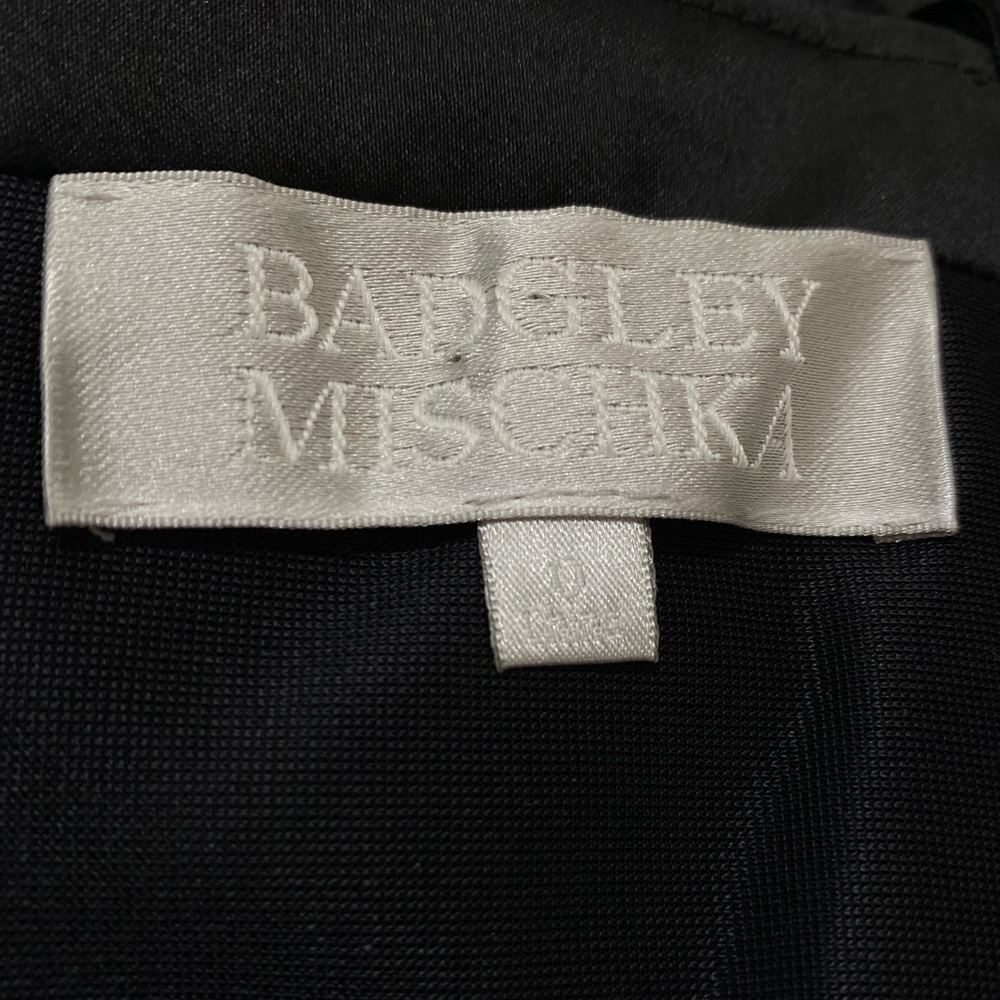 Badgley Mischka Black Strapless Dress - Picture 3 of 3